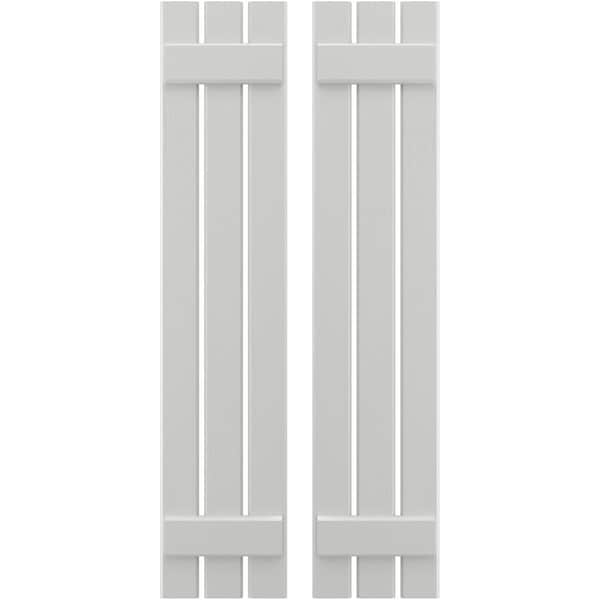 Ekena Millwork Americraft 3-Board, 2 Batten Exterior Real Wood Spaced Board-n-Batten Shutters, ARW101SB311X50STH, PR ARW101SB311X50STH - main